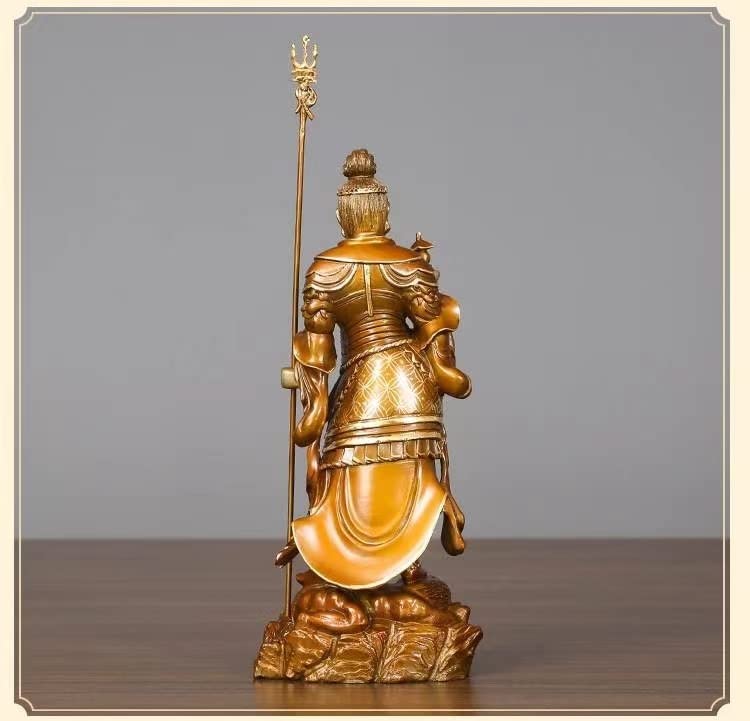 Amazon｜仏像 毘沙門天 多聞天 四天王 27cm 銅像 彫刻 仏像｜仏像